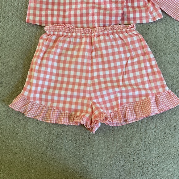 Lovers + Friends gingham wrap top and shorts - Picture 3 of 5